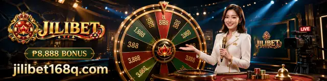 JILIBET live casino scene with burgundy table, playing cards and settled chips