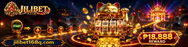 JILIBET slot scene with glowing ruby reels and warm gold casino lighting